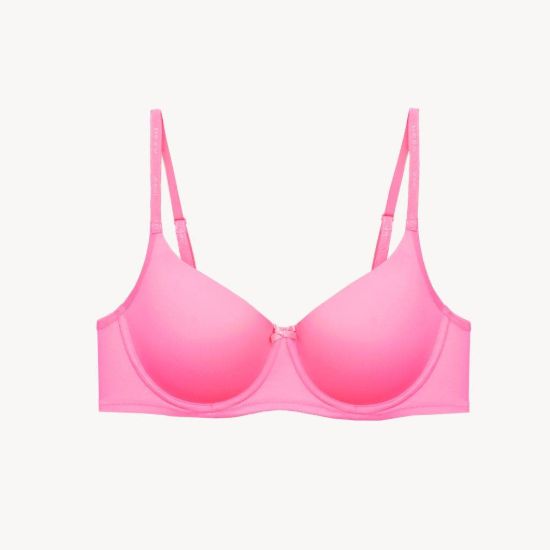 تصویر سوتین neev کد 2018 رنگ صورتی باربی